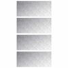 vidaXL Stepenica 4 kom. 90 x 40 cm Srebrno Aluminij Pravokutni