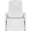 vidaXL Masažna fotelja od umjetne kože bijela