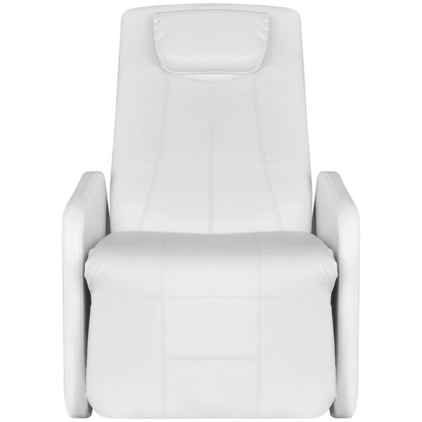 vidaXL Masažna fotelja od umjetne kože bijela