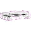 vidaXL Set vanjskih sofa 11 pcs Prirodna Čvrsto drvo akacije