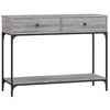 vidaXL Konzolni stol siva boja hrasta 100x34,5x75 cm konstruirano drvo