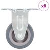 vidaXL Fiksni kotačići 8 kom 50 mm