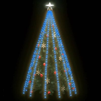 vidaXL Svjetla za drvce 500 LED žarulja plava 500 cm unutarnja-vanjska