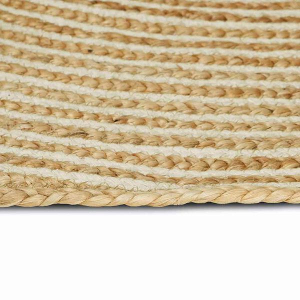 vidaXL Tepih Prirodna i crna 100 x 152 cm Juta