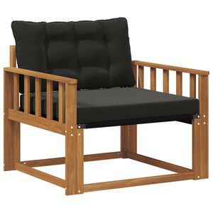 vidaXL Set vanjskih sofa Čvrsto drvo akacije i Textilene Prirodna