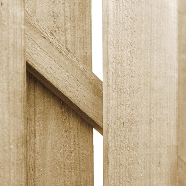 vidaXL Vrtna vrata od impregnirane borovine 100 x 100 cm