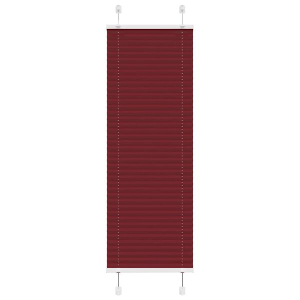 vidaXL Plisirana roleta Bordeaux crvena 40x150 cm širina tkanine