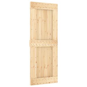 vidaXL Klizna vrata NARVIK 80 x 210 cm (152,5 cm) Prirodna i crna