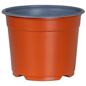 vidaXL Okrugla saksija za cveće 50 kom. Terakota &Oslash; 10 x 8 cm Plastika