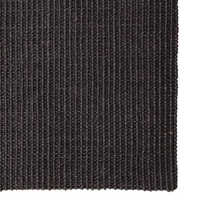 vidaXL Tepih od prirodnog sisala 100 x 250 cm crni