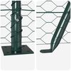 vidaXL Ograda s stupovima Zelena 0.4 x 25 m Čelik prekriven PVC-om