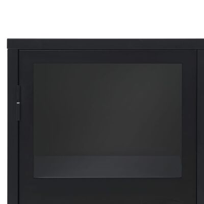vidaXL Ormarić od metala u industrijskom stilu 120 x 35 x 70 cm crni