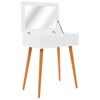 vidaXL Toaletni stolić od MDF-a s ogledalom 60 x 40 x 75 cm