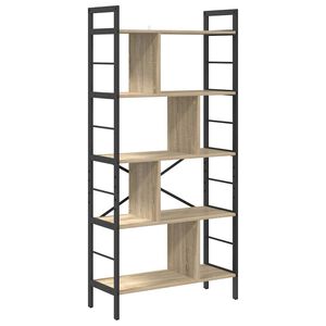 vidaXL Polica 9 razina 75 x 30 x 156 cm Konstruirano drvo Sonoma hrast