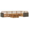vidaXL Set vanjskih sofa 6 pcs Prirodna 79 x 79 x 37 cm