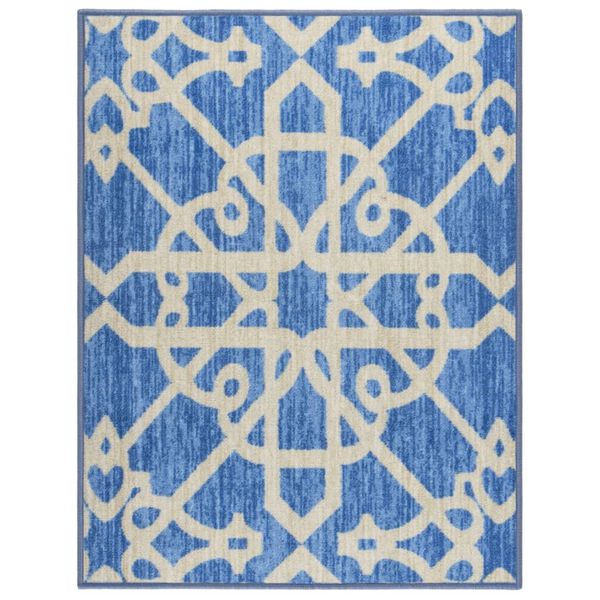 vidaXL Tepih-staza 80 x 100 cm plava