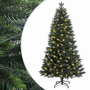 vidaXL Umjetno božićno drvce s nogom 120 cm 150 LED lampica
