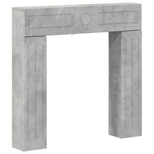 vidaXL Okvir za kamin Betonska siva 102 x 18 x 100,5 cm