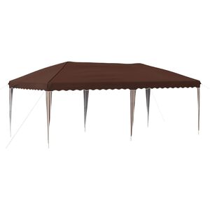 vidaXL Rastezljivi &scaron;ator za zabave 575 x 290 x 245 cm Smeđa