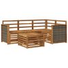 vidaXL Set vanjskih sofa 5 kom. Prirodna Poliester