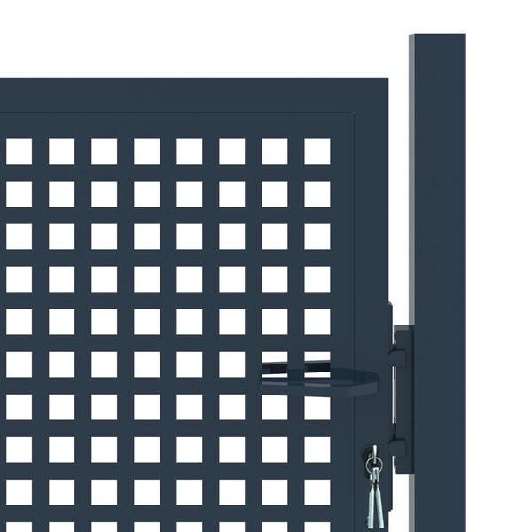 vidaXL Vrata za ogradu antracit 102x150 cm čelik