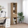 vidaXL Highboard Umjetnički hrast 40 x 42,5 x 185 cm Konstruirano drvo