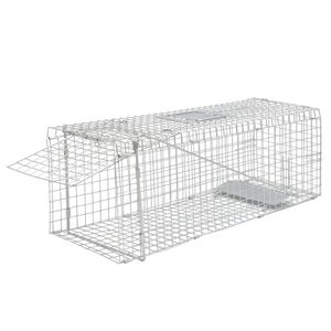 vidaXL Pocinčana klopka za žive životinje 80 cm