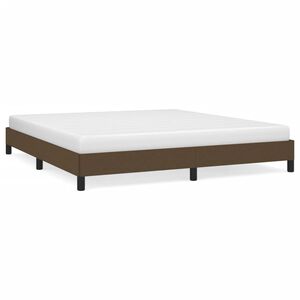 vidaXL Okvir za krevet bez madraca tamnosmeđi 160x200 cm od tkanine