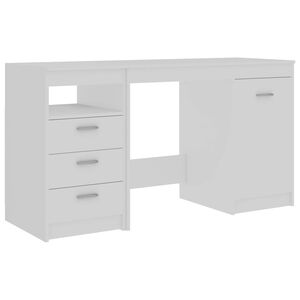 vidaXL Radni stol bijeli 140 x 50 x 76 cm od konstruiranog drva