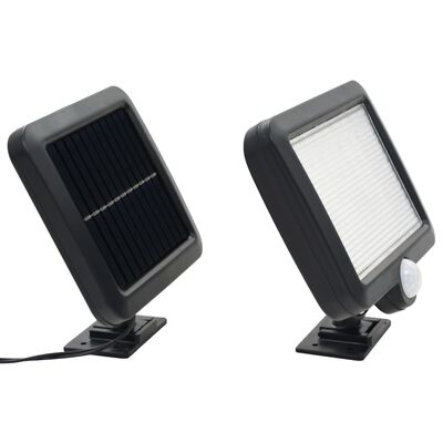 vidaXL Solarna svjetiljka sa senzorom pokreta i LED svjetlima bijela