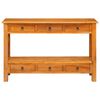 vidaXL Konzolna stolica s ladicama Prirodna 115 x 32 x 76 cm
