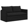 vidaXL Sofa 2 pcs Crna 196 x 82 x 85 cm tkanina