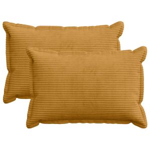 vidaXL Presvlaka za jastuk 2 kom. HOUTEN Žuta 30 x 50 cm Kord