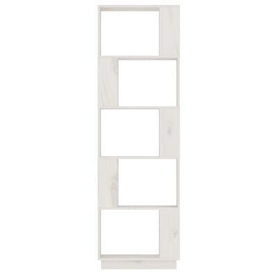 vidaXL Ormarić za knjige / pregrada bijeli 51x25x163,5 cm od borovine