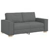 vidaXL Dvosjed Sofa Tamno siva 140 cm Tkanina