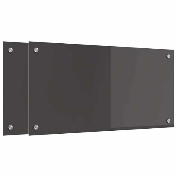 vidaXL Kuhinjski zaštita 2 pcs Tamno siva 80 x 40 cm