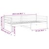 vidaXL Dnevni krevet bez madraca 80 x 200 cm od masivne borovine