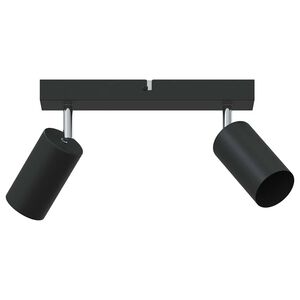vidaXL Stropni reflektor s reflektorima Crna 26 x 6 x 16 cm Metal