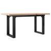vidaXL Stolić za kavu O-oblika 100x50x45,5 cm od borovine i čelik