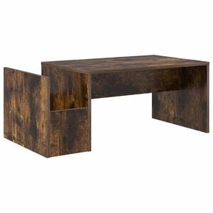 vidaXL Kava Stol Dimljeni hrast 90 x 45 x 35 cm Konstruirano drvo