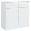 vidaXL Komoda ALTA bijela 77 x 35 x 73 cm od masivne borovine