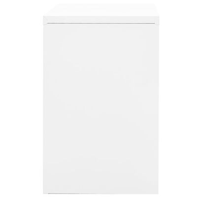 vidaXL Ormarić za spise bijeli 90 x 46 x 72,5 cm čelični