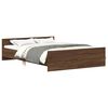 vidaXL Okvir kreveta s uzglavljem i podnožjem boja hrasta 140x200 cm