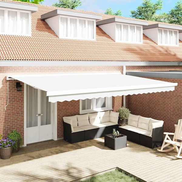 vidaXL Zamjensko platno za tendu Bijelo 480 x 345 cm Poliester