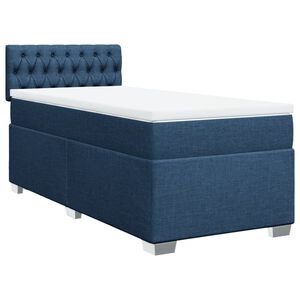 vidaXL Krevet s oprugama i madracem plavi 80x200 cm od tkanine