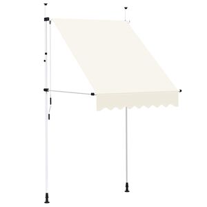 vidaXL Tenda na ručno uvlačenje 150 cm krem