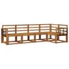 vidaXL Set vanjskih sofa 5 pcs Prirodna