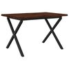 vidaXL Stol za blagovanje s prirodnim rubom 120 x 70 x 75 cm
