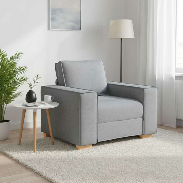 vidaXL Sofa fotelja svijetlo siva 100x78x84 cm tkanina