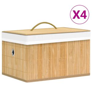 vidaXL Kutije za pohranu od bambusa 4 kom
